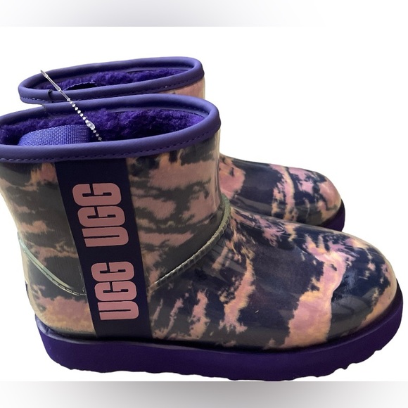 UGG Shoes - Woman’s UGG Classic Pink and Purple Clear Mini Marble Boots